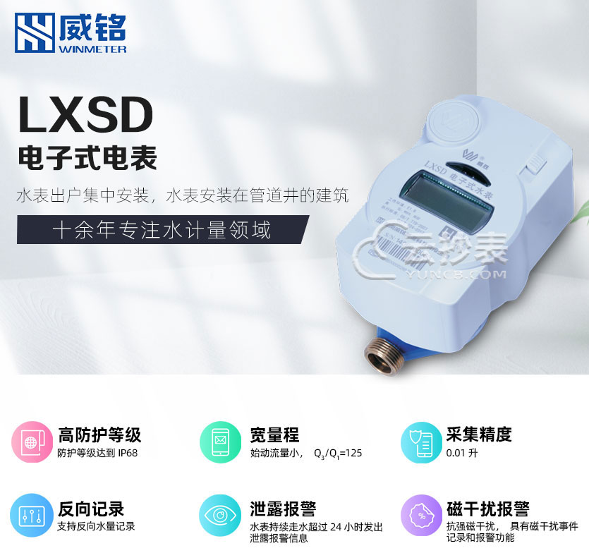 长沙威胜威铭LXSD电子式预付费水表